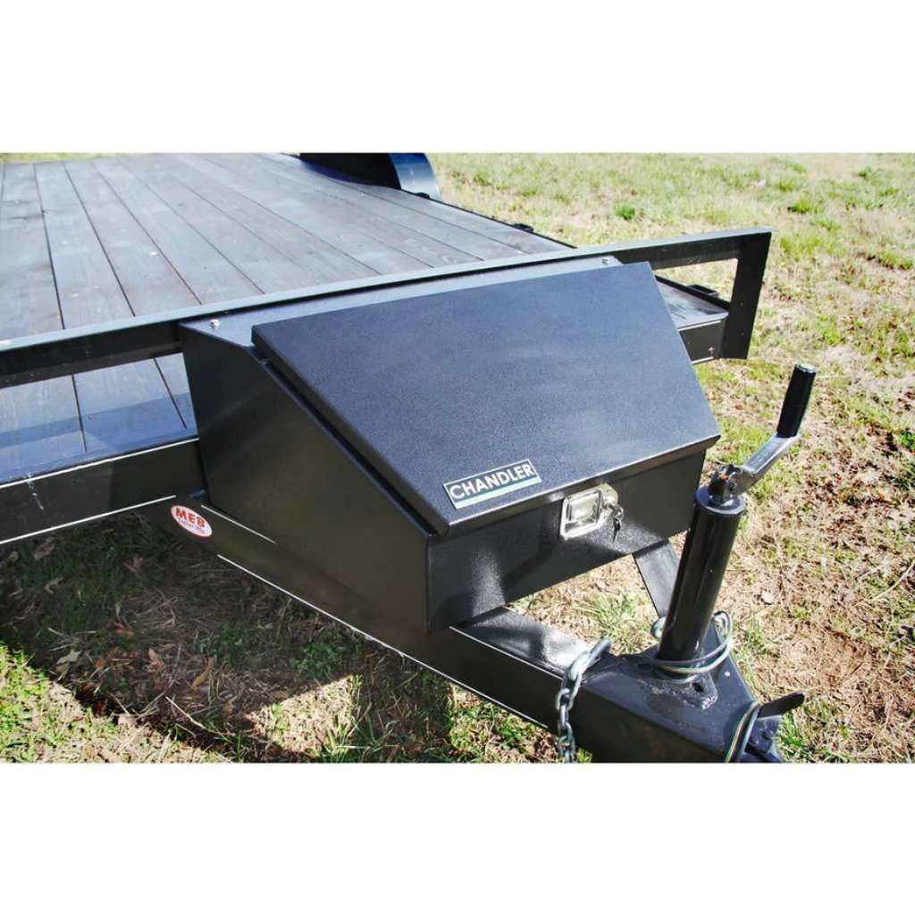 Chandler Textured Black HD Tapered Trailer Tongue Carbon Steel Toolbox Model 5150-0470