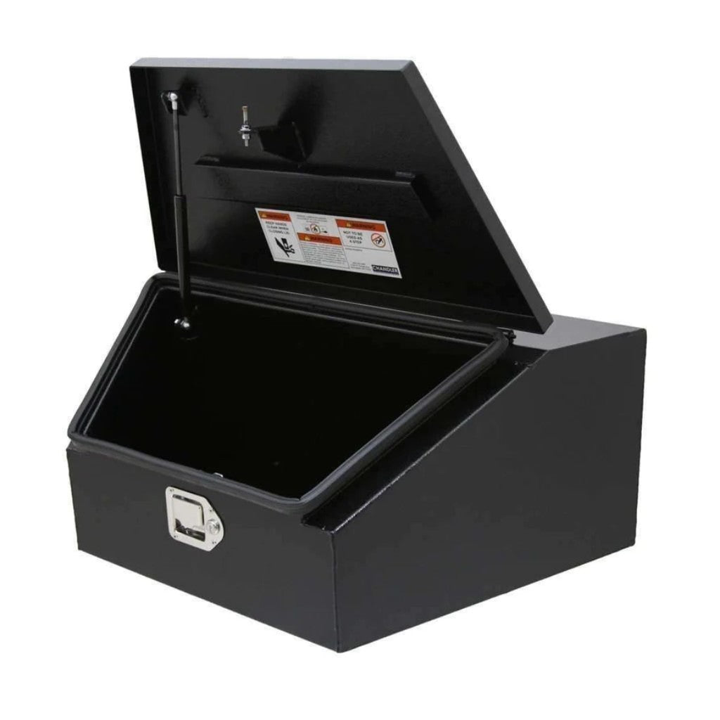 Chandler Textured Black HD Tapered Trailer Tongue Carbon Steel Toolbox Model 5150-0470