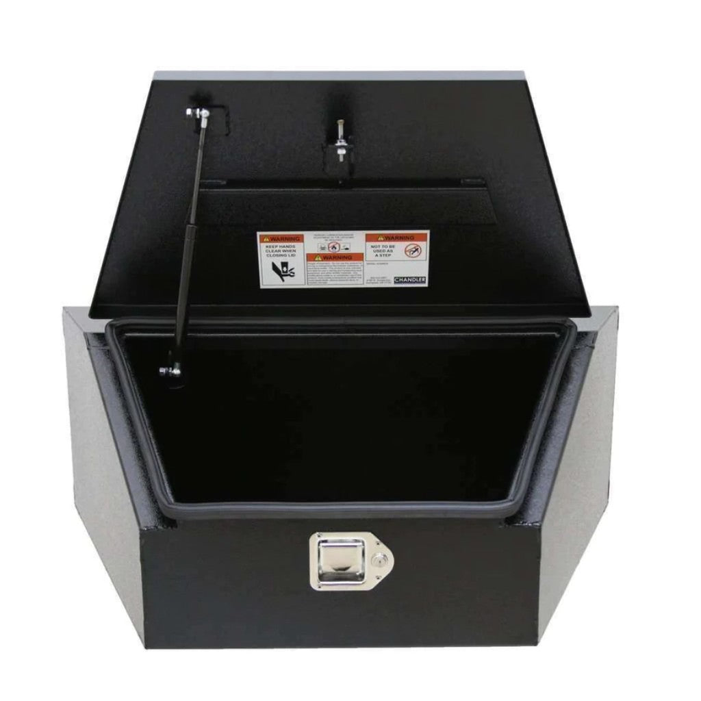 Chandler Textured Black HD Tapered Trailer Tongue Carbon Steel Toolbox Model 5150-0470