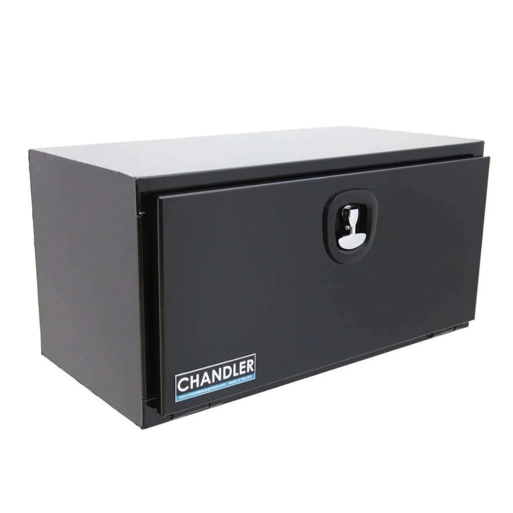 Chandler Textured Black Underbody Carbon Steel Toolbox with Drop Down Door 18x18x36 Model 5100-2000