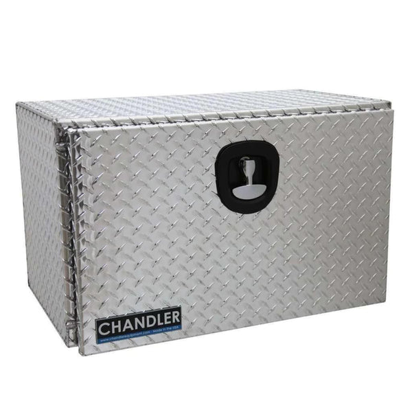 Chandler Aluminum Tread Plate Underbody Toolbox with Drop Down Door 18x18x30 Model 5000-1400