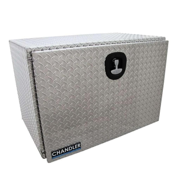 Chandler Aluminum Tread Plate Underbody Toolbox with Drop Down Door 24x24x36 Model 5000-1080