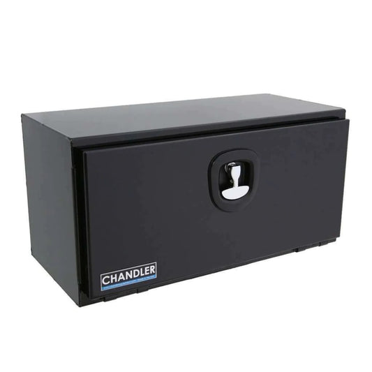 Chandler Textured Black Underbody Carbon Steel Toolbox with Drop Down Door 15x15x24 Model 5100-0580