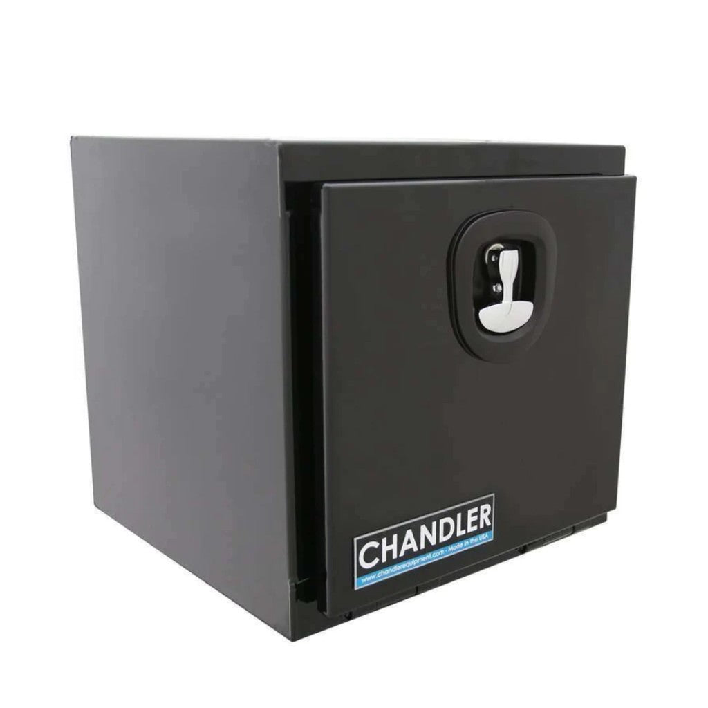 Chandler Textured Black Underbody Carbon Steel Toolbox with Drop Down Door 18x18x18 Model 5100-2200