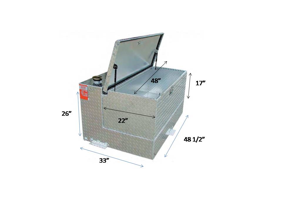 Refuling Tool Box ATI 95 Gallon Severe Series Refueling Tank/Toolbox Combo - .190 HD Alu ...