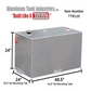 ATI Bright Aluminum Rectangle Refueling Tank - 110 Gallon Capacity (Model TTR110)