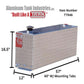 ATI 46 Gallon Rectangle Transfer Tank - Bright Aluminum (Model TTR46)
