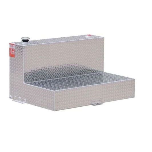 ATI 95 Gallon L-Shaped Transfer Tank - Bright Aluminum (Model TTL95)