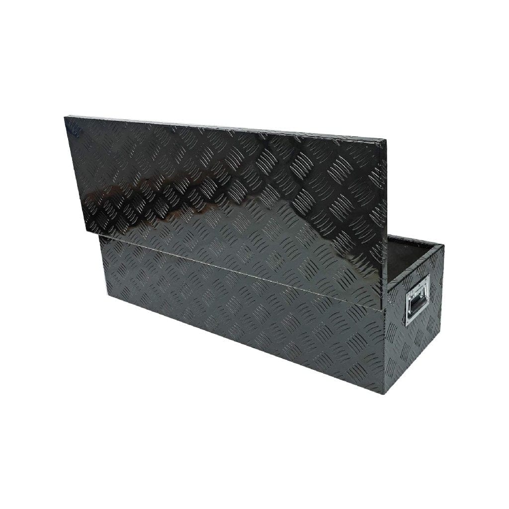 Heavy Duty Dark Aluminum Diamond Plate Chest Tool Box